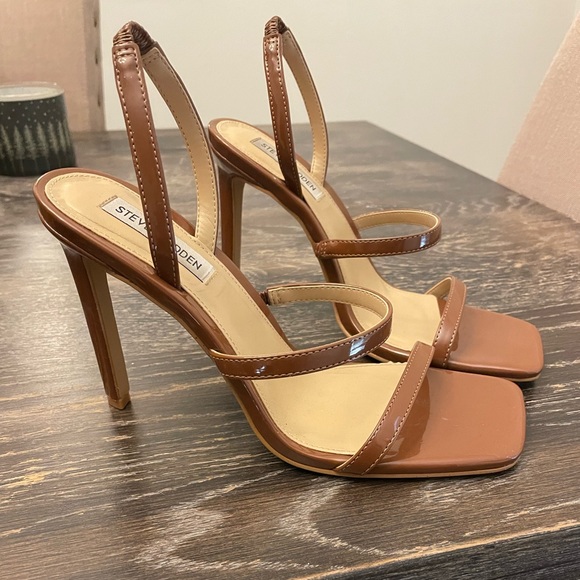 Brown Steve Madden heels! Size 9.5 worn once!